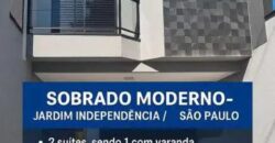 Sobrado para venda possui 80 metros quadrados com 2 quartos em Jardim Independência – São Paulo – SP